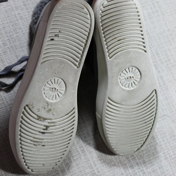 UGG Ollie Size 8.5 Lace Up High Top Suede Leather Sneakers - Picture 7 of 7